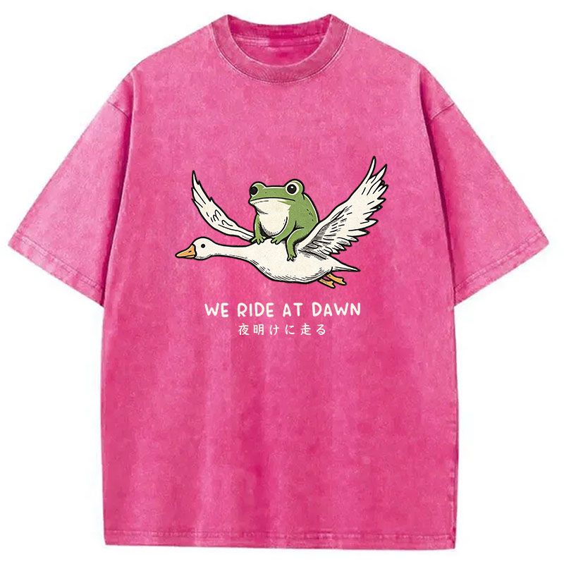 Tokyocanvas We Ride At Dawn Washed T-Shirt