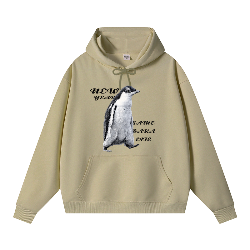 Tokyocanvas Same Baka Life Penguin Fleece Lined Hoodie