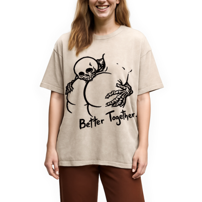 Tokyocanvas Better Together Washed T-Shirt