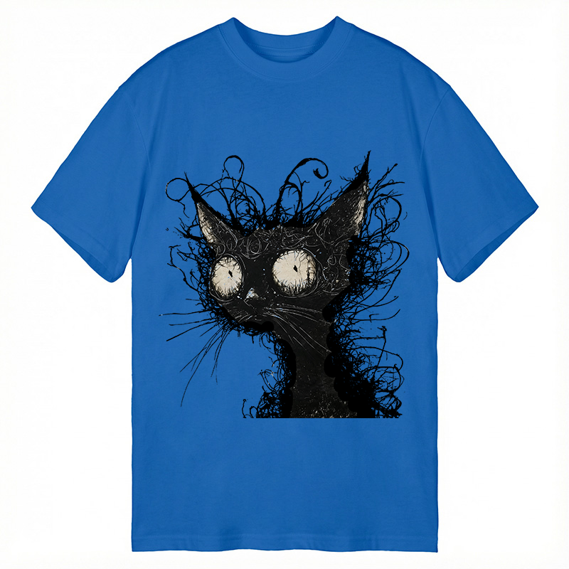 Tokyocanvas Crazy Cat Art Classic T-Shirt