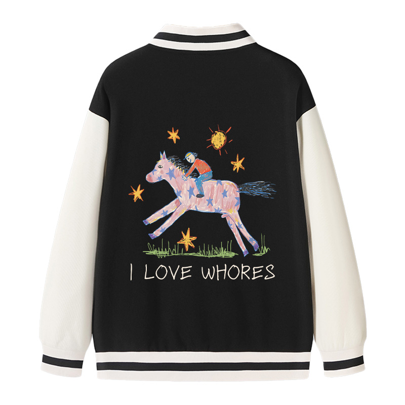 Tokyocanvas I Love Whores Varsity Jacket