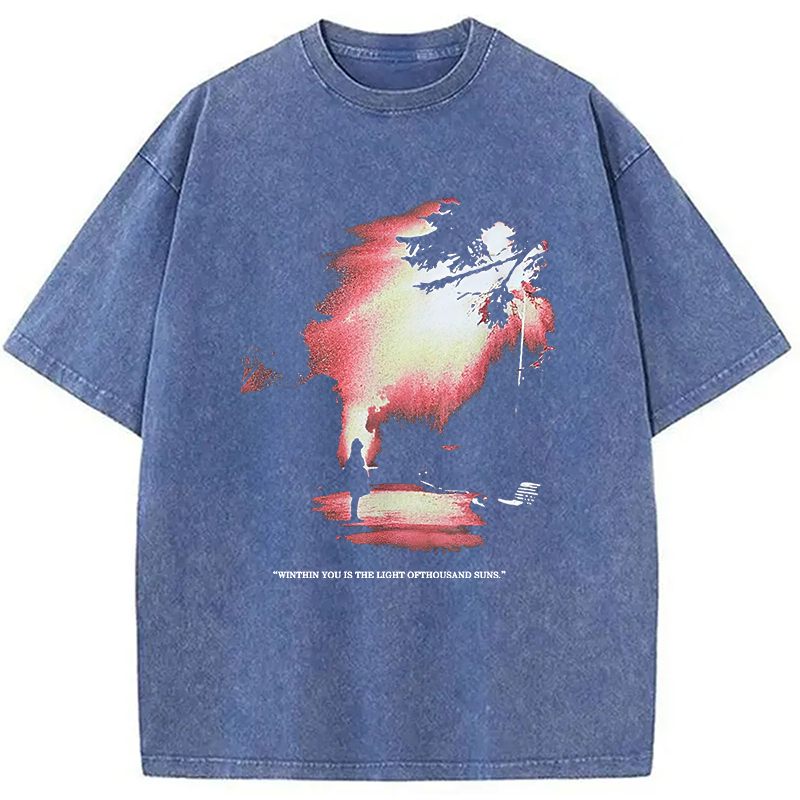 Tokyocanvas The Light Of Thousand Suns Washed T-Shirt