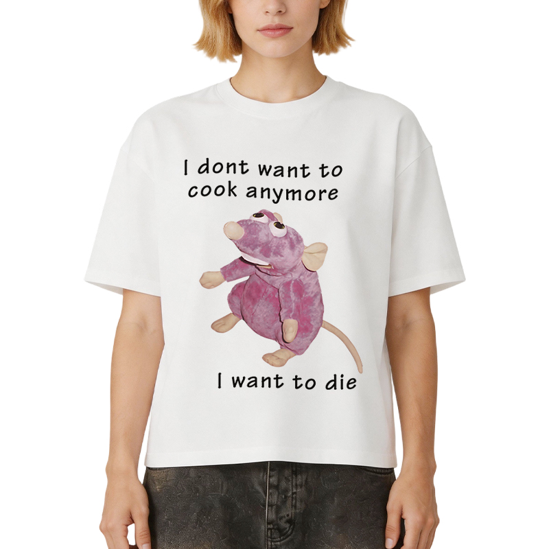 Tokyocanvas I Don't Want To Cook Anymore Boxy T-shirt