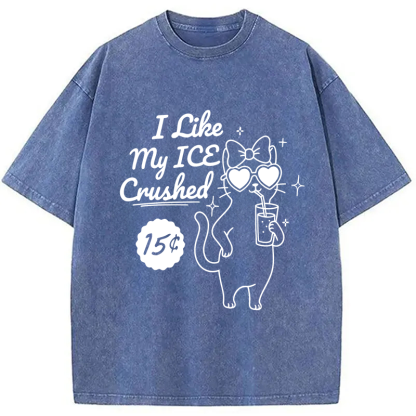 Tokyocanvas I Like My ICE Crushed Washed T-Shirt