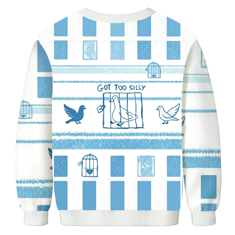 Tokyocanvas Got Too Silly Meme Casual Ugly Sweatshirt