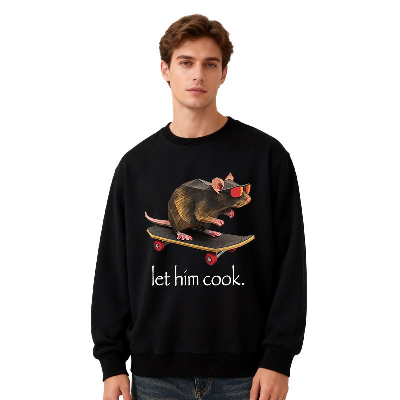 Tokyocanvas Rat Skateboard Cook Classic Sweatshirt