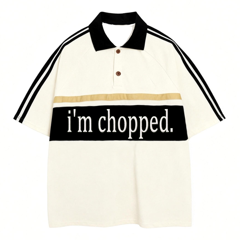 Tokyocanvas I'm Chopped Polo Embroidered T-Shirt