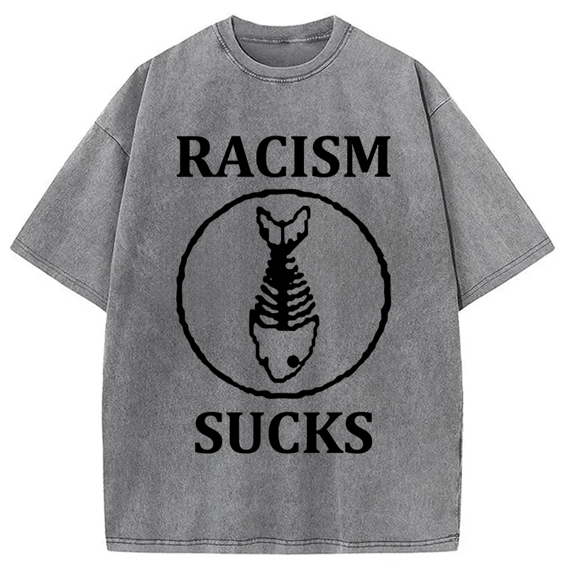 Tokyocanvas Racism Sucks Washed T-Shirt