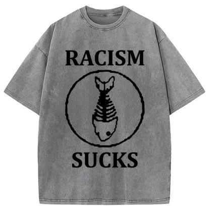 Tokyocanvas Racism Sucks Washed T-Shirt