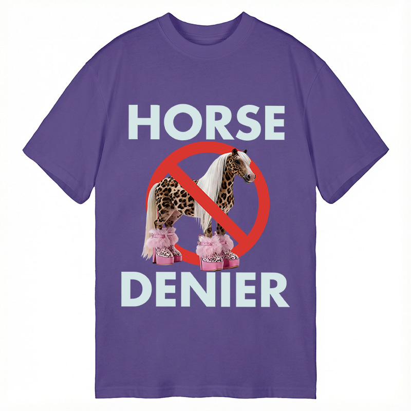 Tokyocanvas Funny Leopard Diva Horse Denier Classic T-Shirt