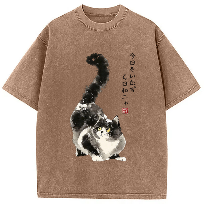 Tokyocanvas Every Day's A Prank Day Washed T-Shirt