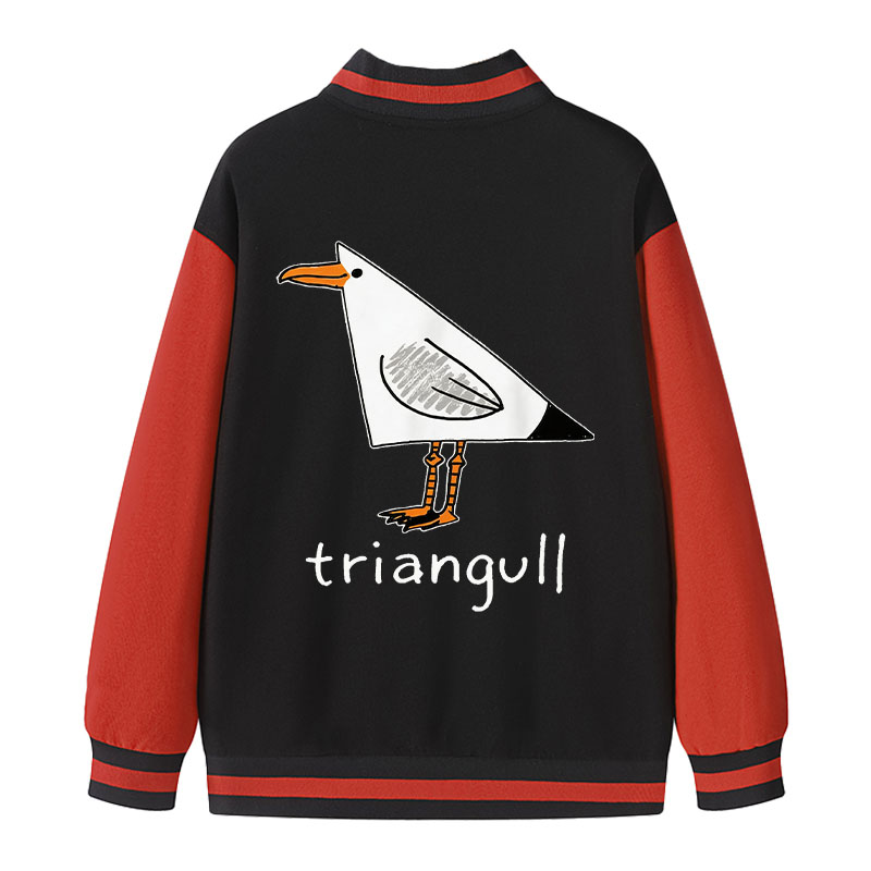 Tokyocanvas Triangull Triangle Seagull Bird Varsity Jacket