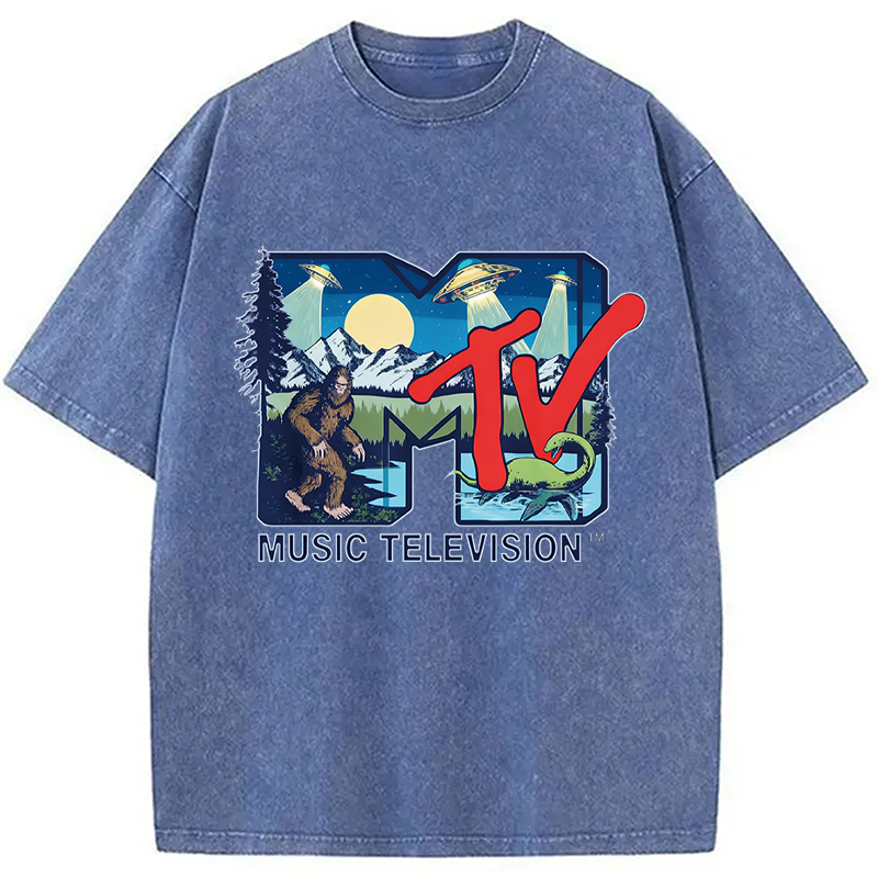 Tokyocanvas Cryptid MTV Washed T-Shirt