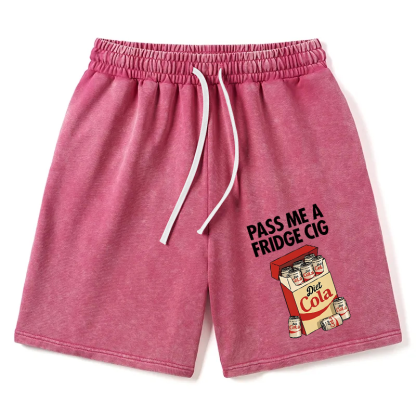 Tokyocanvas Diet Cola Cigarette Pack Washed Short