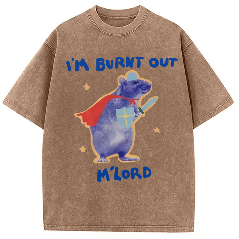 Tokyocanvas I'm Burnt Out M'lord Washed T-Shirt
