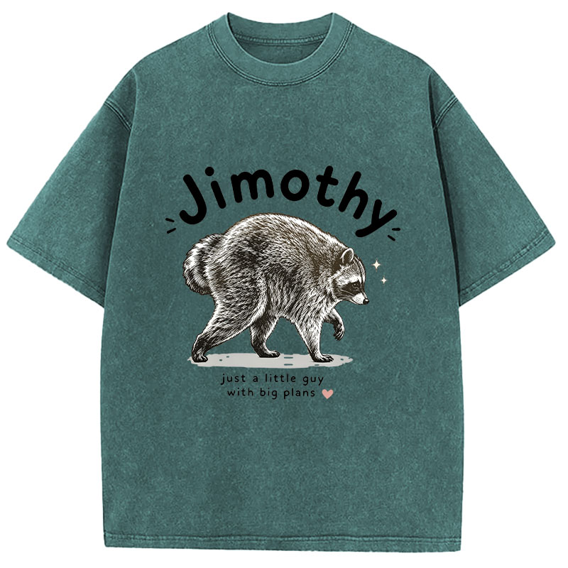 Tokyocanvas Jimothy Just A Little Guy With Big Plans Washed T-Shirt
