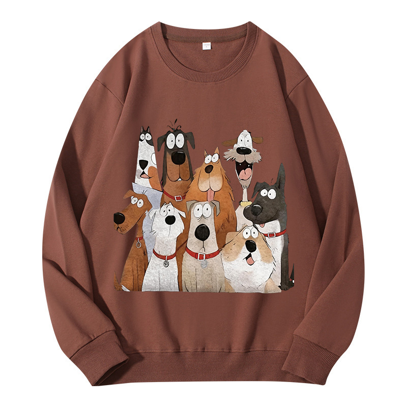 Tokyocanvas Funny Cute Dog Art Print Classic Sweatshirt