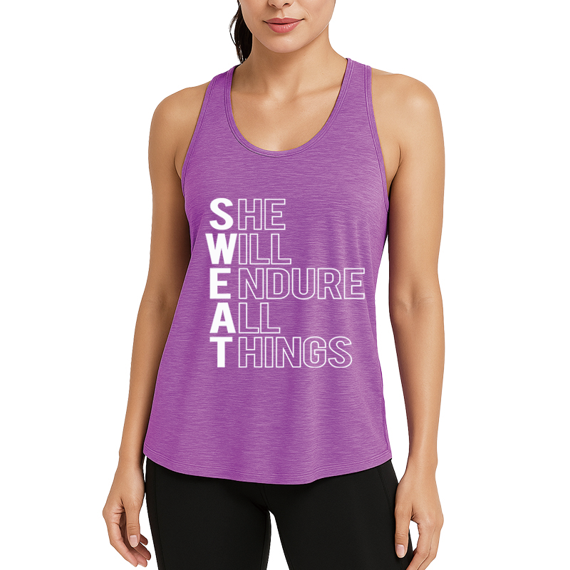 Tokyocanvas She Will Endure All Things Fitness Tank
