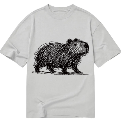 Tokyocanvas Minimalist Capybara Classic T-Shirt