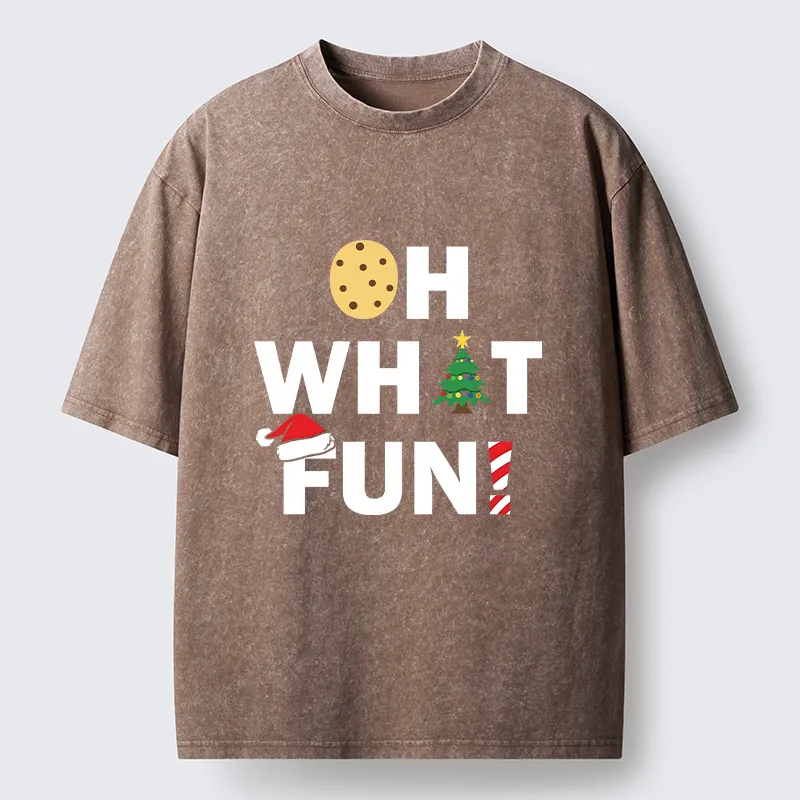Tokyocanvas Christmas Funny Season Vibe Washed T-Shirt