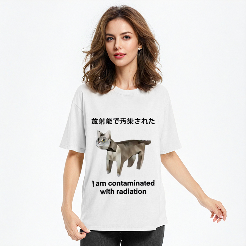Tokyocanvas Cat Contaminated By Radiation Classic T-Shirt