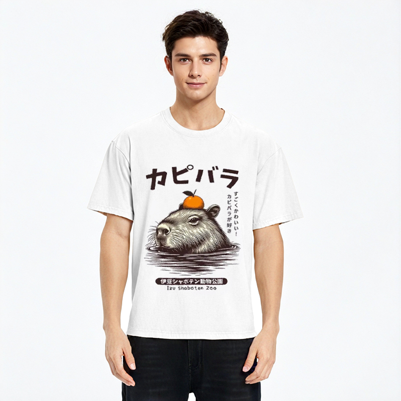 Tokyocanvas Capybara Hot Spring Classic T-Shirt