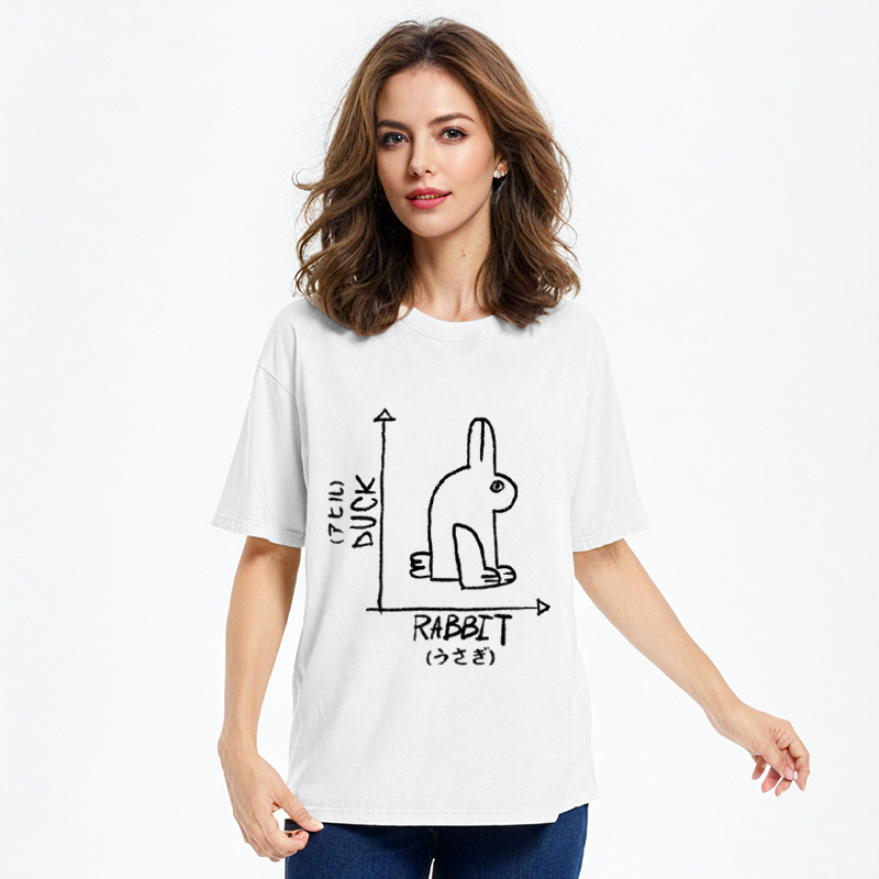 Tokyocanvas A Rabbit And A Duck Classic T-Shirt