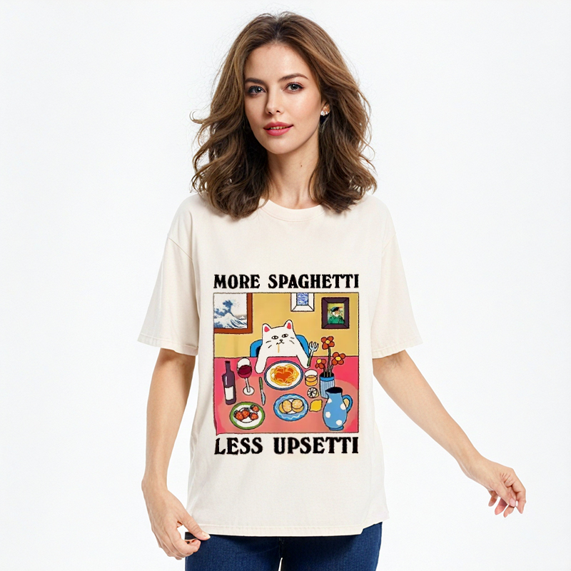 Tokyocanvas More Spaghetti Less Upsetti Washed T-Shirt