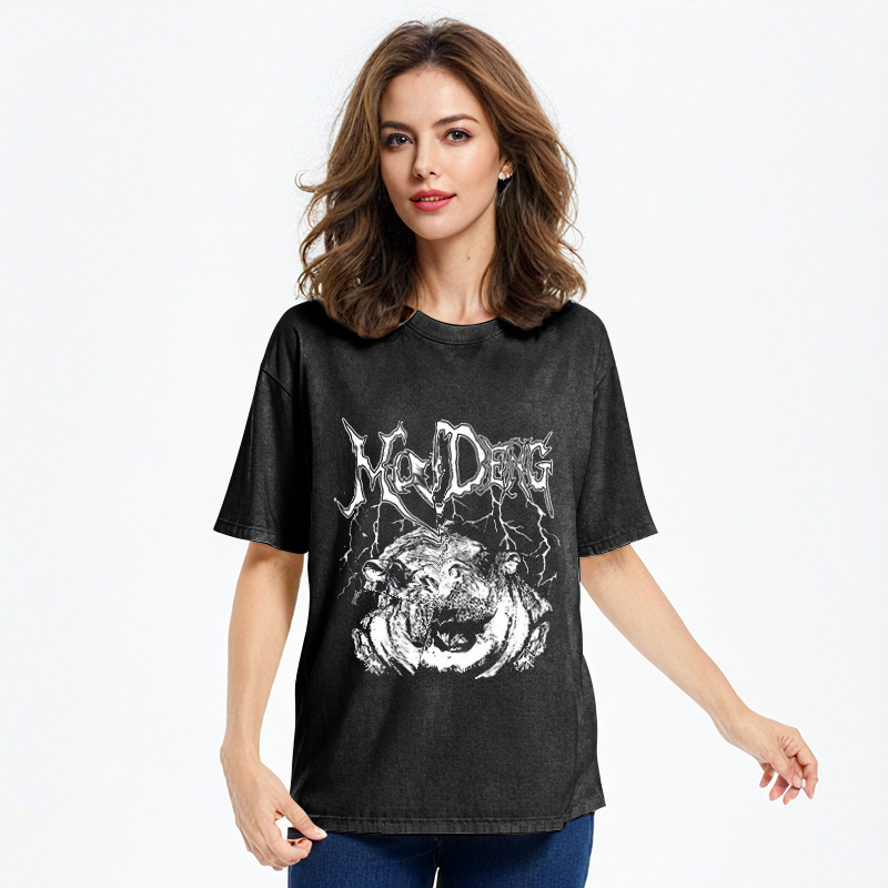 Tokyocanvas Moo Deng Washed T-Shirt