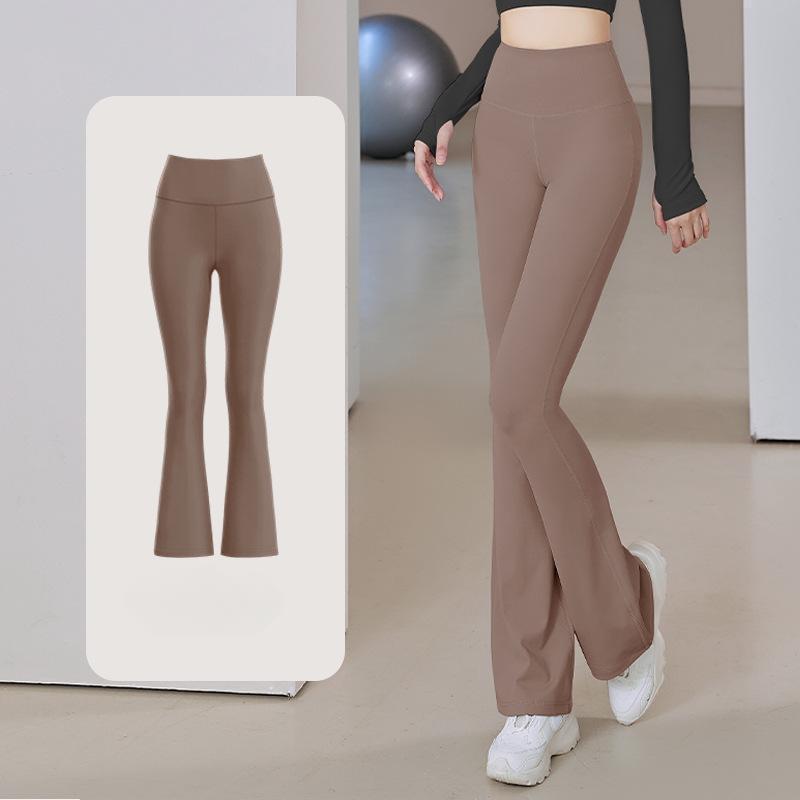 Tokyocanvas Elegant Fitness Yoga Flared Trousers