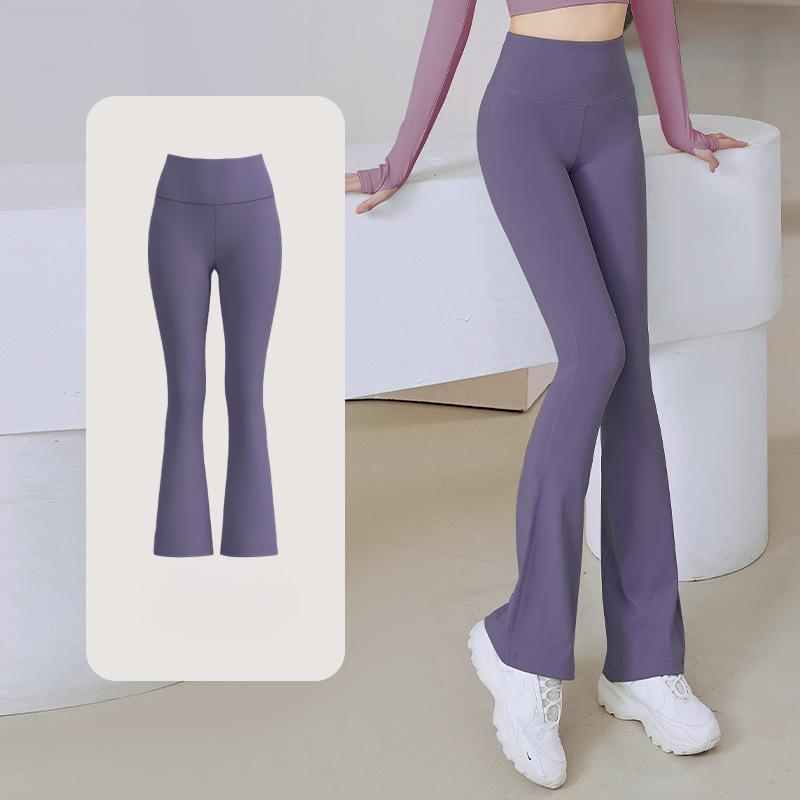 Tokyocanvas Elegant Fitness Yoga Flared Trousers