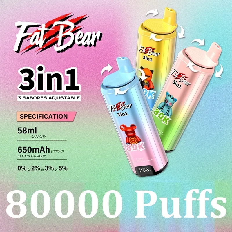 Fat Bear Triple 3 in 1 80000 Puffs Disposable Vape