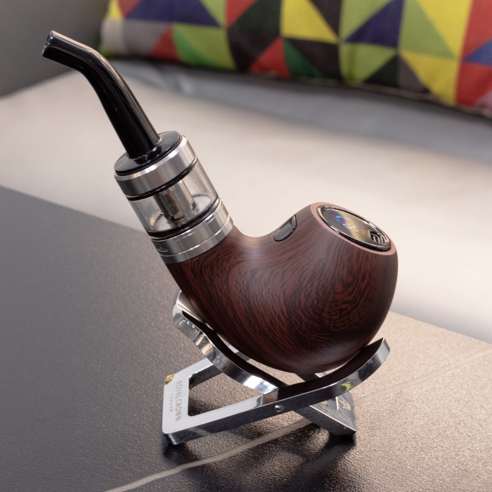 Kamry P6 Classical E Pipe, Rechargeable 1400mah, E Cigarette Starter Kit Airflow Adjustable, Refillable Atomizer Tank with Micro USB Charger, E Pipes Vapor Gift Package