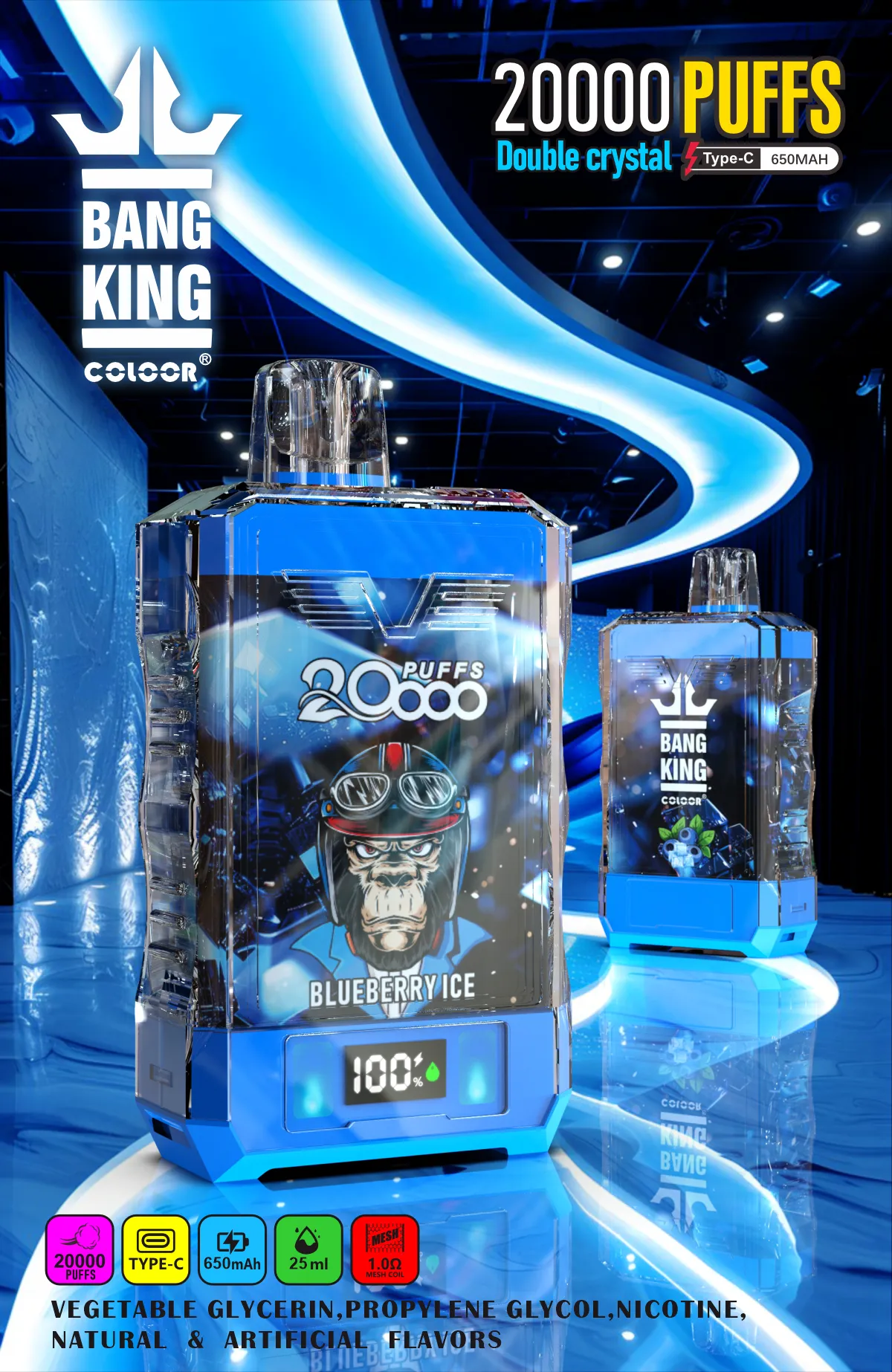 Bang King Crystal 20000 Puffs Disposable Vape 