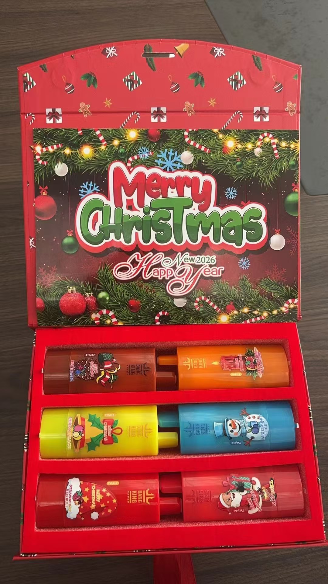 Bang King Triple 100K Christmas Special – Limited Holiday Gift Box (12PCS Full Set)  Mixed Flavors