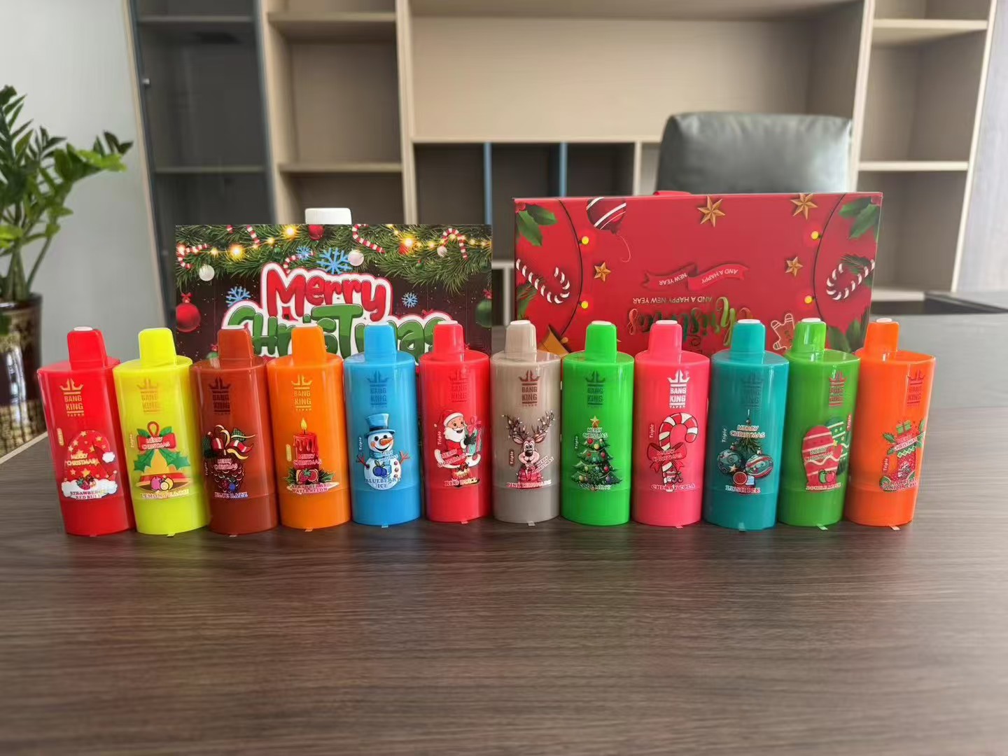 Bang King Triple 100K Christmas Special – Limited Holiday Gift Box (12PCS Full Set)  Mixed Flavors