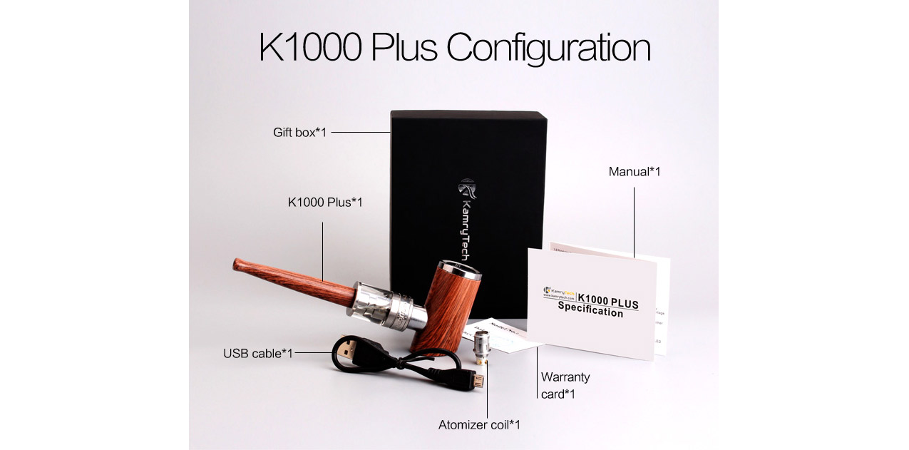 Kamry K1000 Plus ePipe Kit 1000mAh