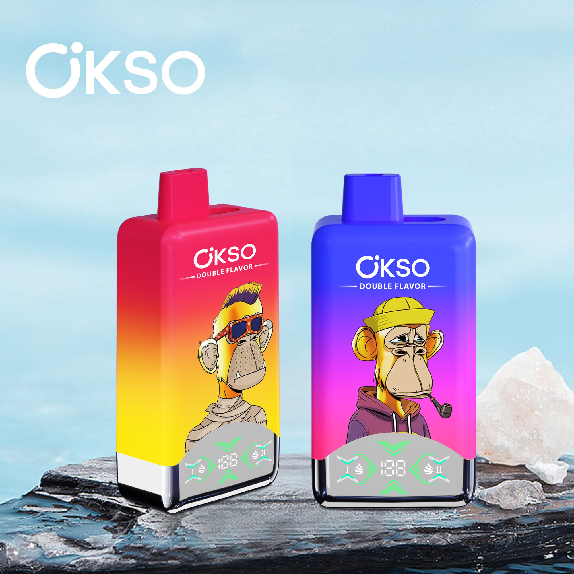 OKSO Dual Flavor 60000 Puffs  Disposable Vapes