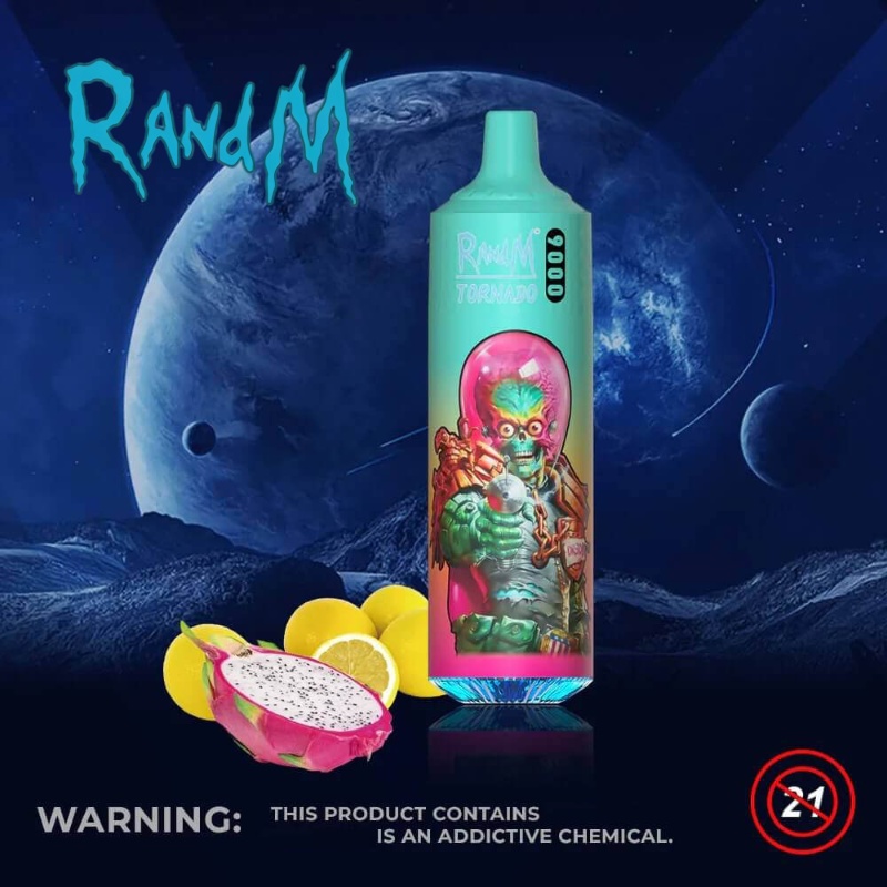 RandM Tornado 9000 9K Puffs RGB light  Disposable Vape-ELFBARVAPE