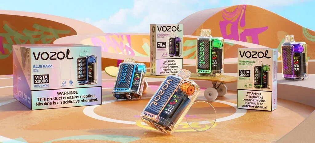 What are the key features of the Vozol Vista 20000 Puffs  Disposable Vape?