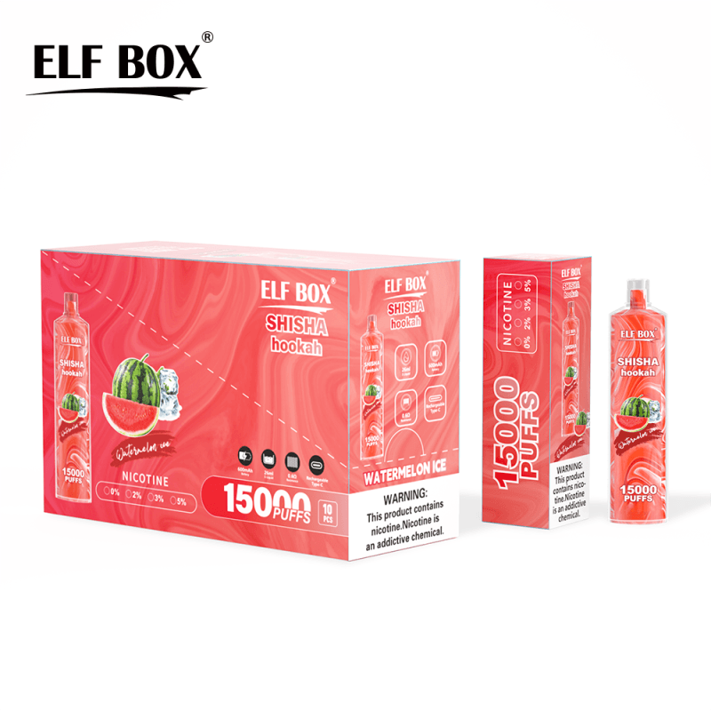 elf box shishia 15000 puffs disposable vape