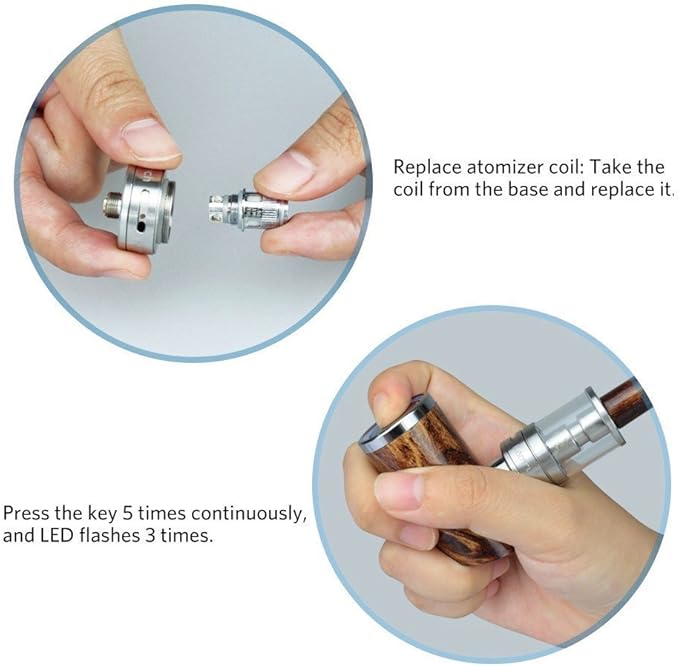 kamry replacement coil for k1000 Plus Wood Color e-cig Pipe (Coils)