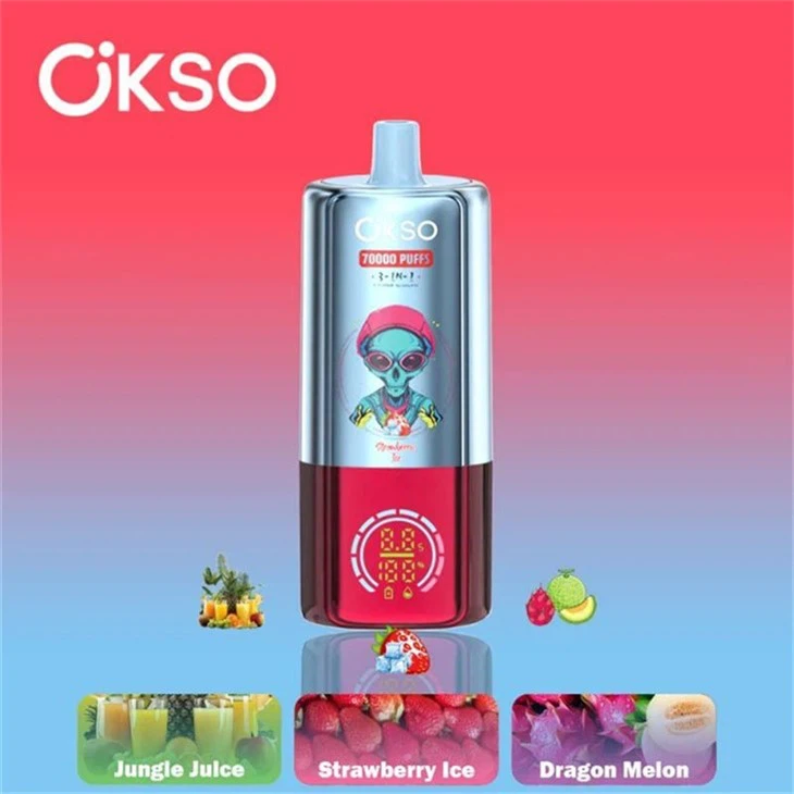 OKSO 70K  70000 Puffs  The Ultimate 3 in 1 Disposable Vape  10 Flavors 