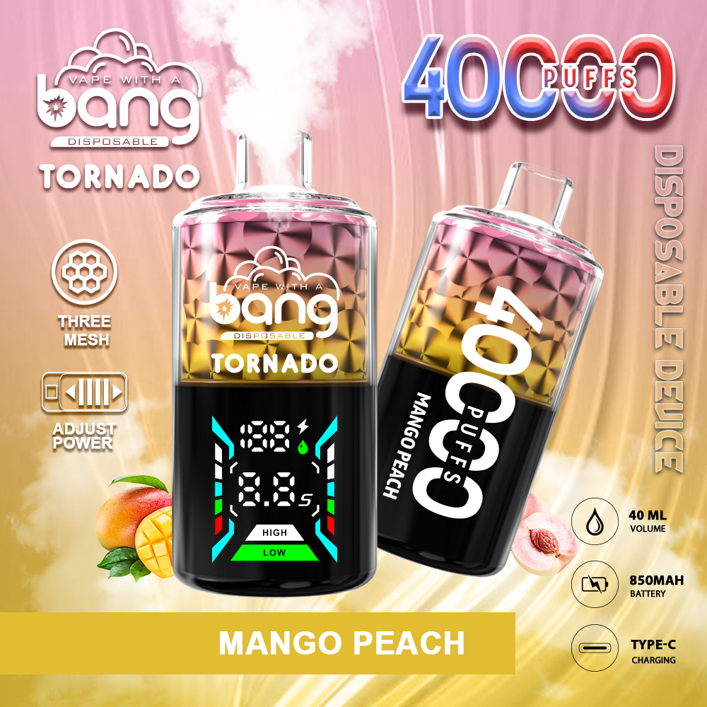 Bang Tornado 40000 40k Puffs Disposable Vape Three Mesh Coil-kamryvape