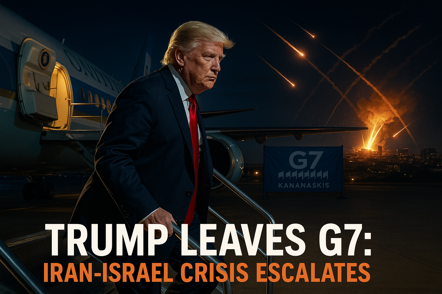 As the Iran-Israel conflict escalates, Trump leaves the G7 summit early to return home to deal with it