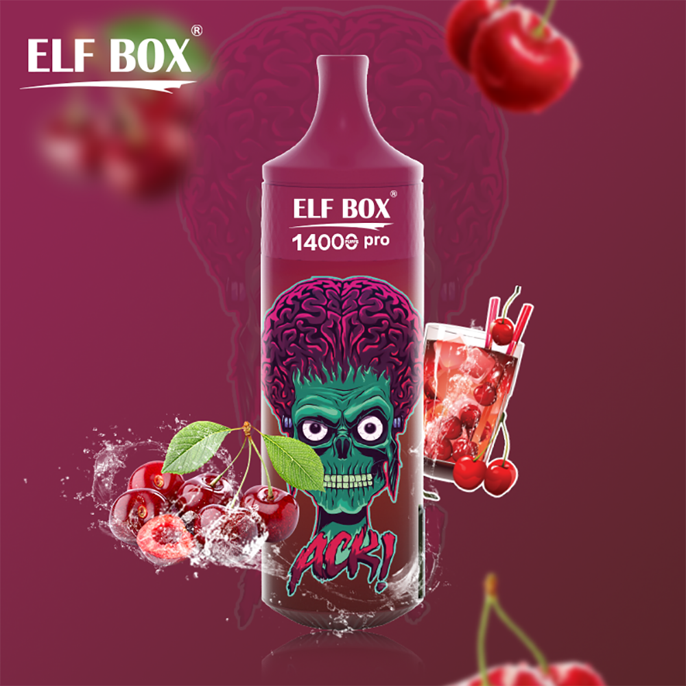 ELF BOX 14000 14K Puffs Pro RGB Puffs 0% 2% 3% 5% Nicotine Rechargeable Disposable Vape-kamryvape