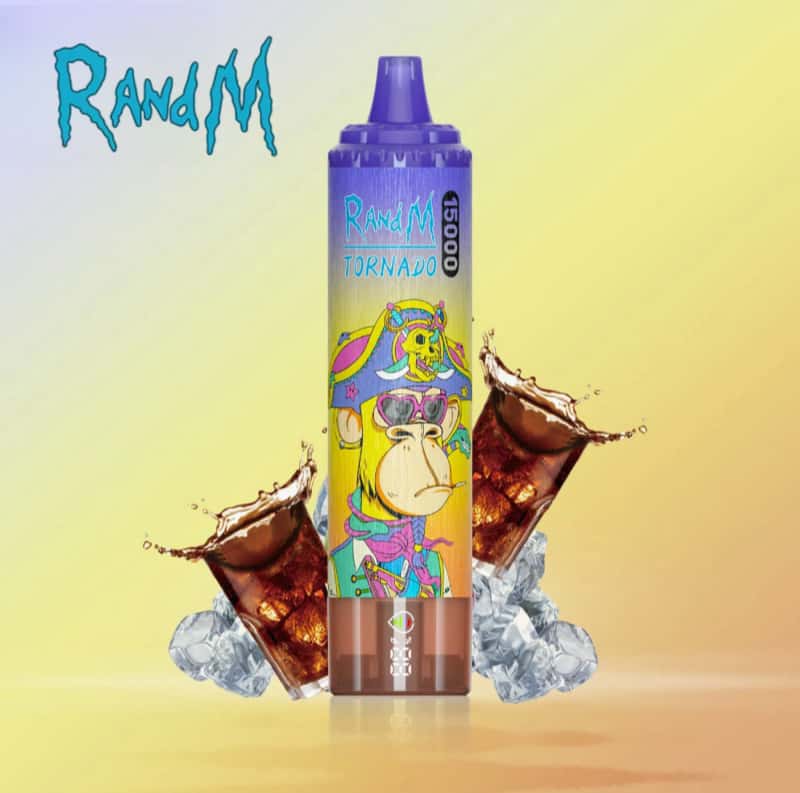 randm tornado vape 15000 15k puffs disposable vape airflow adjustable type-c rechargeable e-cigarette