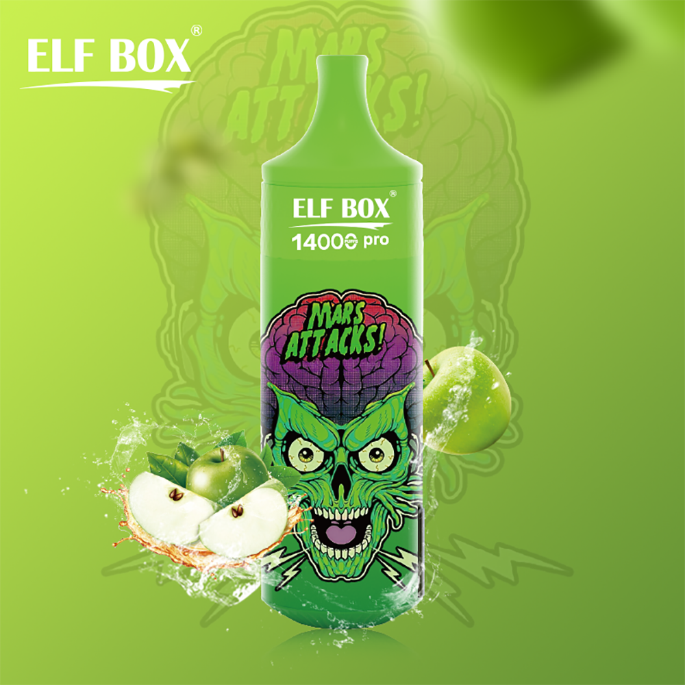 ELF BOX 14000 14K Puffs Pro RGB Puffs 0% 2% 3% 5% Nicotine Rechargeable Disposable Vape-kamryvape