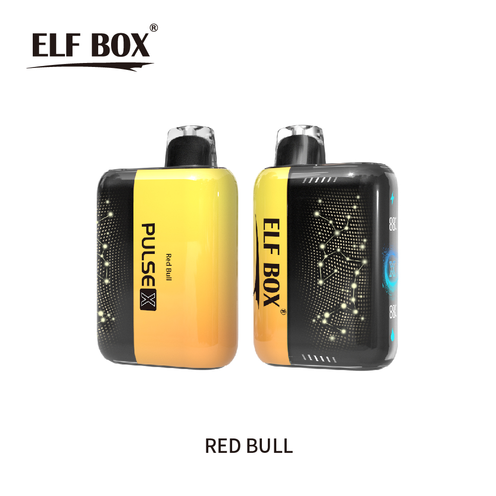 ELF BOX 25000 25K Puffs PULSE X 0% 2% 3% 5% 3D Curved LED Screen Rechargeable Vape pen-kamryvape