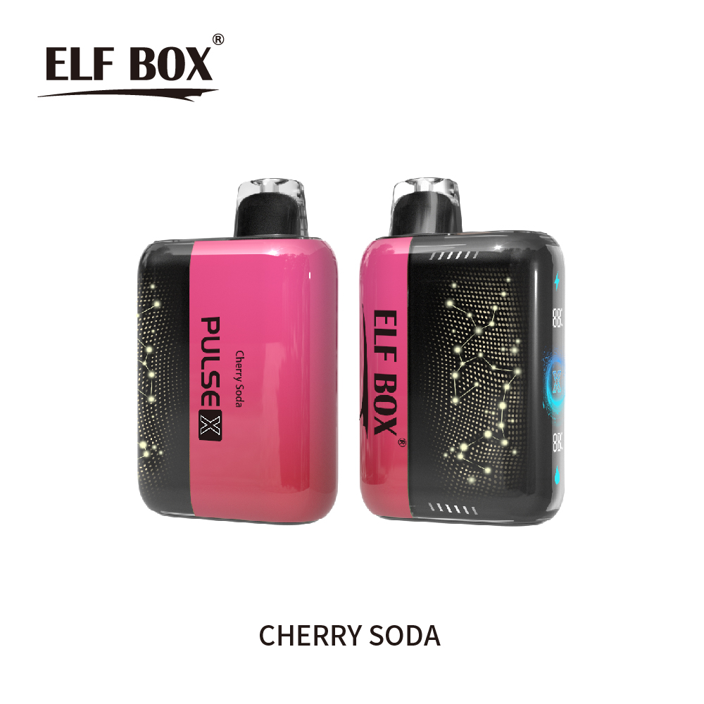 ELF BOX 25000 25K Puffs PULSE X 0% 2% 3% 5% 3D Curved LED Screen Rechargeable Vape pen-kamryvape